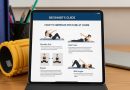 Image showing an ergonomic home office setup for better posture