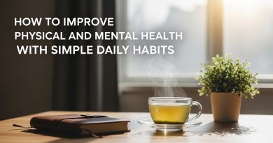 A guide to improving physical and mental health through simple daily habits like journaling and hydration